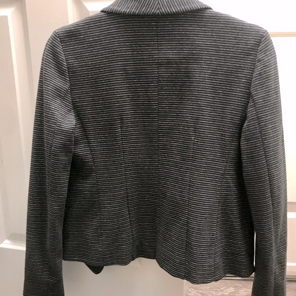 NWT Ann Taylor Loft black micro stripe blazer. XS